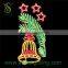 Factory price christmas rope led motif light for outdoor decor