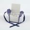 Ribbon cardboard jewelry box manufacturer with high quality