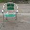 ZT-1046C stronge aluminum stacking double tube aluminum LOGO chair