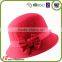 Fashion fedora wool felt fedora hat for ladies and women