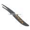 Black painting Stainless steel good quality slanted eyebrow tweezer with gold stamping Bamboo tree pattern