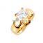 tin alloy 18kgp gold plated wedding ring jewelry