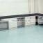 Anti-Vibration Laboratory Side Table with Peg Board & Sink , 1800lbs Capacity 48-60'' Depth x 30-36'' Height