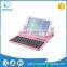 Universal vertical tablet pc leather cheap oem mini bluetooth keyboard case
