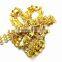 Gold Lady Shoes Metal Rhinestone Chain Accessories