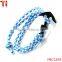Nautical Black Boat Anchor Ship Wheel Rope Texture Bangle Bracelet