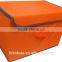 pure color printing fabric polyester toys storage box with lids covered orange
