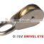 China manufacturer swivel alloy steel single/ Double pulleys