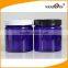 Empty 1000g 250g 50g Cobalt Blue Cosmetic Cream Container PET blue Plastic cosmetic Jar