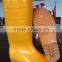 Fashion yellow pvc rain boots, cheap work shoes