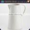 Hot sale white houseware ceramic wholesale pitcher customized logo