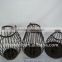 glass lantern metal baskets for hanging for garden decoration