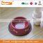 Non slipped Red Metal Pet Food Bowl