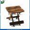 Solid wood folding round outdoor table