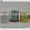 crackle glass votive candle holders