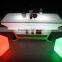 Stainless steel leg illuminate small party led bar counter with IR remote control