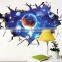 Space and Planets design Adhesive 3D Wall paper , Wall sticker