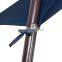 Outdoor Navy Blue 10ft Metal Banana Umbrella with Crank