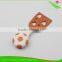 ZY-B20261 5pcs pp football style handle non stick coating head cheese cutter set cheese knife set