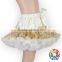 Hot Sale Baby Gold Sequinned Girls Skirts With Bow Baby Petit Tutu Skirt For 0-6 Years Baby Girls Wholesale Kids Skirts In China