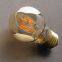 A55 LED filament light brown 6 filament wave bulb amber LED filament light