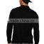 wholesale 2016 new style long sleeves cotton black customized men's polo shirts