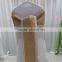 100% Natural Burlap Hessian Chair Sash with Lace Band at 2 Side for Rustic Wedding