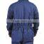 China Wholesale Protective Clothing Anti Fire and Static Dark Blue 100 cotton Coverall
