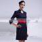 Custom Black Colours Slim Fit Stewardess Dress