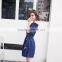 Maxnegio short dress with embriodery for ladies summer white dress