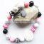 wholesale Girl's necklace handmade plastic bead cheap plastic bead necklace for children