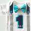 1st Birthday Boy Navy Grey And Bright Aqua Blue Bow Tie All In One One Piece Bodysuit Birthday Party