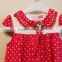 Wholessale Fashion Baby Polka Dot Dress Set Cap Sleeve Summer Dress 2 Pcs Set TP-7955