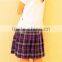 Juqian 2016 School uniform manufacturers high quality junior high school uniforms suspender skirt