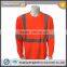 Mens Fluorescent Orange Sew-on Generic Tape Worker High Visibility T-shirt