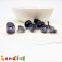 New Solid Black Craft Felting Doll Small Soft Wool Toy Safety Glass Toy Eyes