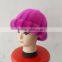 SJ927-03 Bright Pink Formal Young Lady Collection Hats with Real Fur