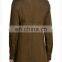 new arrival loose fit army green canvas western coats made in china