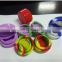 customize round shaped silicone container for electronic cigarette wax oil