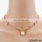 Biservice Pearl and Crystal Chain Choker neckalce