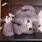 New Design Custom Stuffed Plush Soft Keyring Monkey / Real Mink Fur Custom Keychain Wholesale