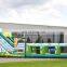 Jungle inflatable bouncy castle with water slide trampoline slide