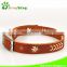 Genuine cow leather dog collars, western regions style