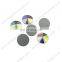 DZ-1041 round rivoli flat back ab crystal stones for jewelry