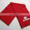 custom cheap promotional 180gsm thin soft fleece scarf