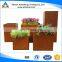 Garden products rectangular Corten Steel FlowerPot