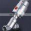 High quality 2 Way threaded angle seat valve / sanitary angle seat valve