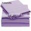 hospital softextile microfiber fabric 4-Piece Cotton Plain Bed Sheet Set bed set