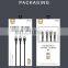 3 in 1 braided wire  strong and durable for  iPhone micro type-c  usb  cable