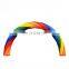 Oxford Fabric Colorful Archway Inflatable Rainbow Arch For Event Entrance Rental Advertisement